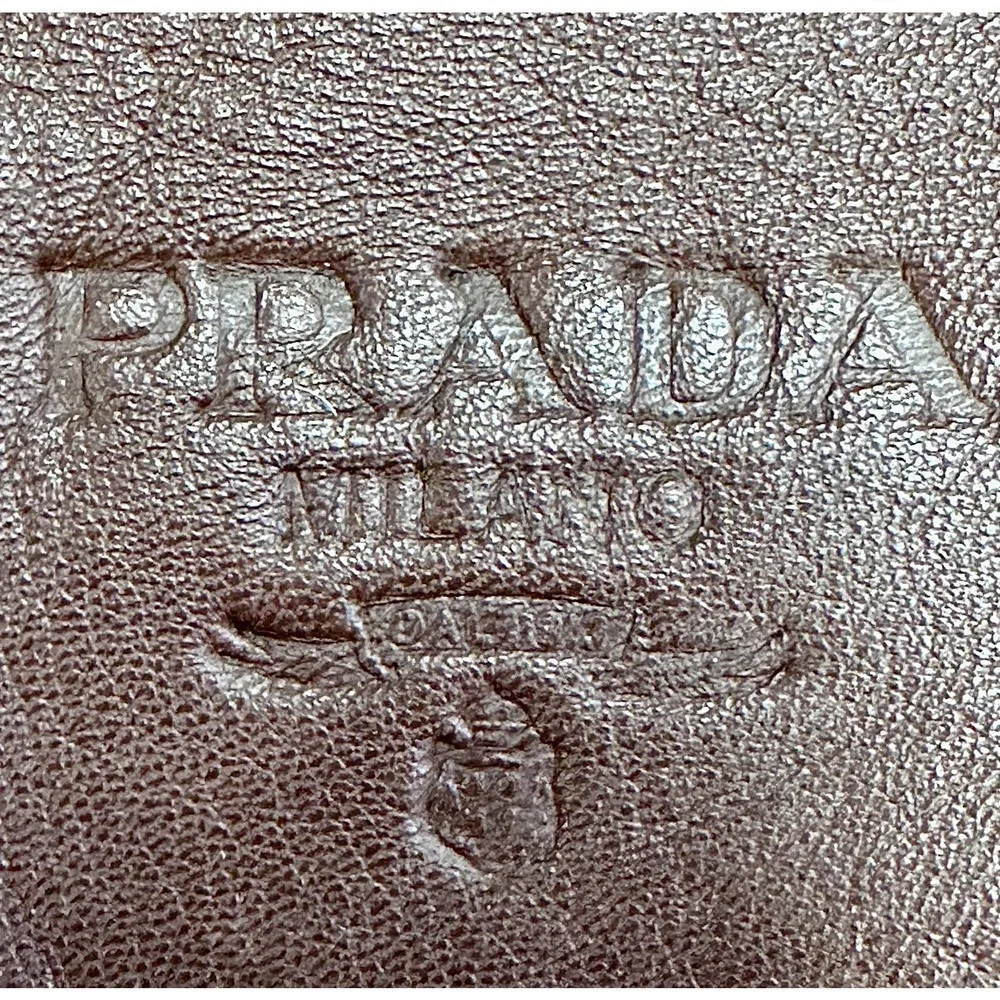 Prada Brown Lamb Leather Tote Large - Picture 10 of 14